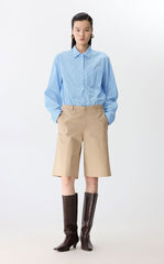 Shirt / JNBY Striped Cotton Long Sleeve Shirt