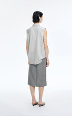 Shirt / JNBY Textured Modal Sleeveless Shirt
