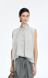 Shirt / JNBY Textured Modal Sleeveless Shirt