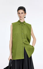 Shirt / JNBY Textured Modal Sleeveless Shirt