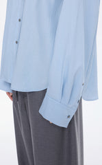 Shirt / JNBY Textured Oversized Long Sleeve Shirt