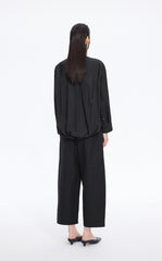 Shirt / JNBY V-Neck Poplin Oversized Shirt