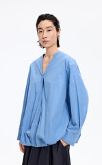 Shirt / JNBY V-Neck Poplin Oversized Shirt