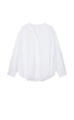 Shirt / JNBY V-Neck Poplin Oversized Shirt
