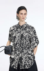 Shirt / JNBY Watercolor Garden Cotton Shirt