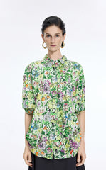 Shirt / JNBY Watercolor Garden Cotton Shirt
