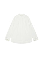 Shirt / LESS Oversized Cotton Silk Blend Long Shirt