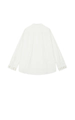 Shirt / LESS Oversized Cotton Silk Blend Long Shirt