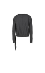 Shirt / LESS Wool Blend Relaxed Off-Shoulder Top