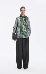 Shirt / JNBY Cotton Silk Oversized Printed Shirt