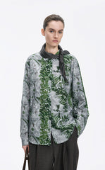 Shirt / JNBY Cotton Silk Oversized Printed Shirt