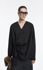 Shirt / JNBY Modal Blend Pleated Hem Oversized Shirt