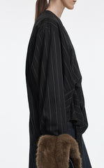 Shirt / JNBY Modal Blend Pleated Hem Oversized Shirt