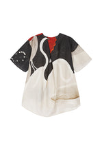 Shirt / JNBY Pearl Print Oversized Short Sleeve Shirt