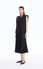 Shirt / JNBY Polka Dot Silk-Linen Sleeveless Shirt