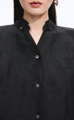 Shirt / JNBY Polka Dot Silk-Linen Sleeveless Shirt