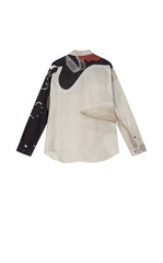 Shirt / JNBY Silk Pearl Print Relaxed Long Sleeve Shirt