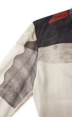 Shirt / JNBY Silk Pearl Print Relaxed Long Sleeve Shirt