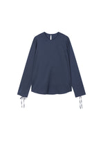 Shirt / JNBY Silk Twill Tie Detail Relaxed Shirt
