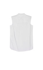 Shirt / JNBY Structured Sleeveless Cotton Pleated Shirt