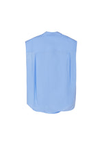 Shirt / JNBY Structured Sleeveless Cotton Pleated Shirt