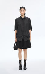 Shirt / JNBY Twisted Poplin Short Sleeve Shirt