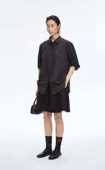 Shirt / JNBY Twisted Poplin Short Sleeve Shirt
