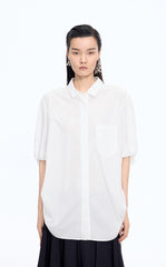 Shirt / JNBY Twisted Poplin Short Sleeve Shirt