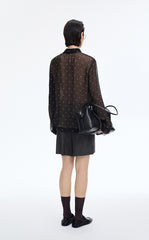 Shorts / JNBY Cupro Wide-Leg Drawstring Shorts
