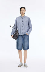 Shorts / JNBY Floral Print Denim Shorts