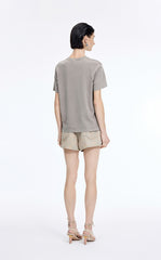 Shorts / JNBY Floral Print Denim Shorts