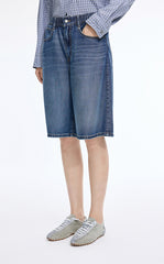 Shorts / JNBY Floral Print Denim Shorts