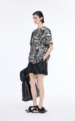 Shorts / JNBY Silk-Cotton Bubble Hem Shorts