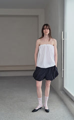 Shorts / JNBY Silk-Cotton Bubble Hem Shorts