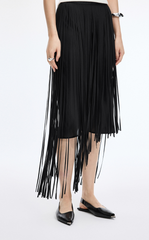Skirt / JNBY 3D Tassel A-Line Long Skirt