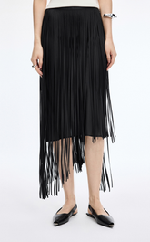 Skirt / JNBY 3D Tassel A-Line Long Skirt