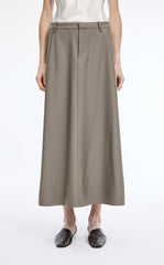 Skirt / JNBY A-Line Long Wool Blend Skirt