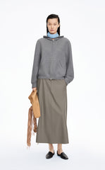 Skirt / JNBY A-Line Long Wool Blend Skirt