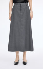 Skirt / JNBY A-Line Long Wool Blend Skirt