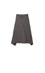 Skirt / JNBY Asymmetric Cotton Mid-Length Skirt