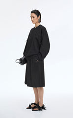 Skirt / JNBY Cotton A-Line Mid-Length Skirt