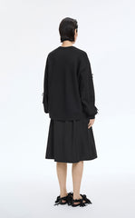 Skirt / JNBY Cotton A-Line Mid-Length Skirt