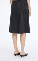 Skirt / JNBY Cotton A-Line Mid-Length Skirt