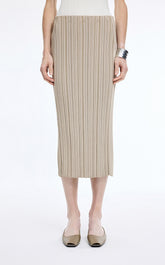 Skirt / JNBY Cotton Blend Mid-Length Waist Skirt