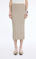 Skirt / JNBY Cotton Blend Mid-Length Waist Skirt