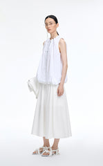 Skirt / JNBY Cotton Silk A-Line Maxi Skirt