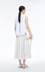 Skirt / JNBY Cotton Silk A-Line Maxi Skirt