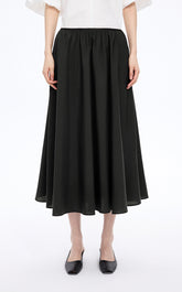 Skirt / JNBY Cotton Silk A-Line Maxi Skirt
