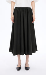 Skirt / JNBY Cotton Silk A-Line Maxi Skirt