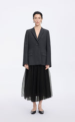 Skirt / JNBY Elegant Layered Midi Skirt